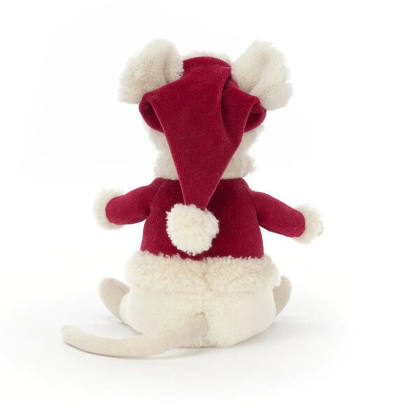 Jellycat Christmas Merry Mouse Soft Toy Stuffed Animal - Picture 3 of 9